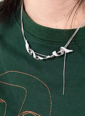 豆豆同款洲谷风禾项链锁骨链女