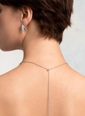 流淌系列贝母可调节长款项链女