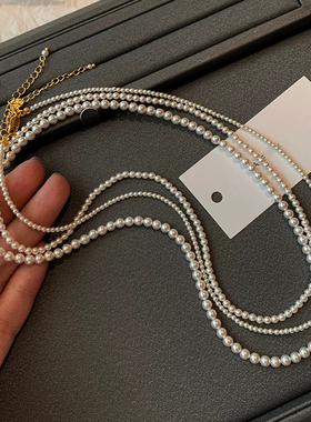 施家baby小米粒珠细珍珠项链女