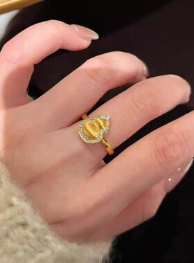 意大利拉丝葫芦戒指女老钱风复古轻奢高级感法式招财福禄指环新品
