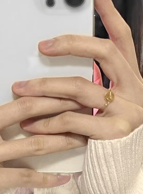 戒指闺蜜水晶特价小众女