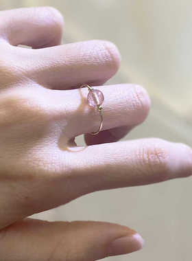 戒指包金不褪色小仙女风