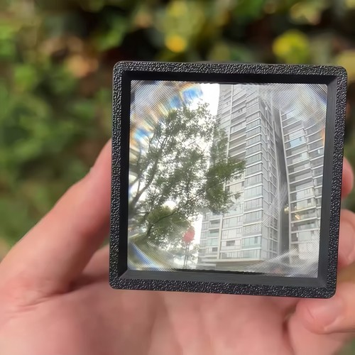 【成品到手即用】邪修同款腰平取景器相机取景菲涅尔50mm光学透镜 - 图1