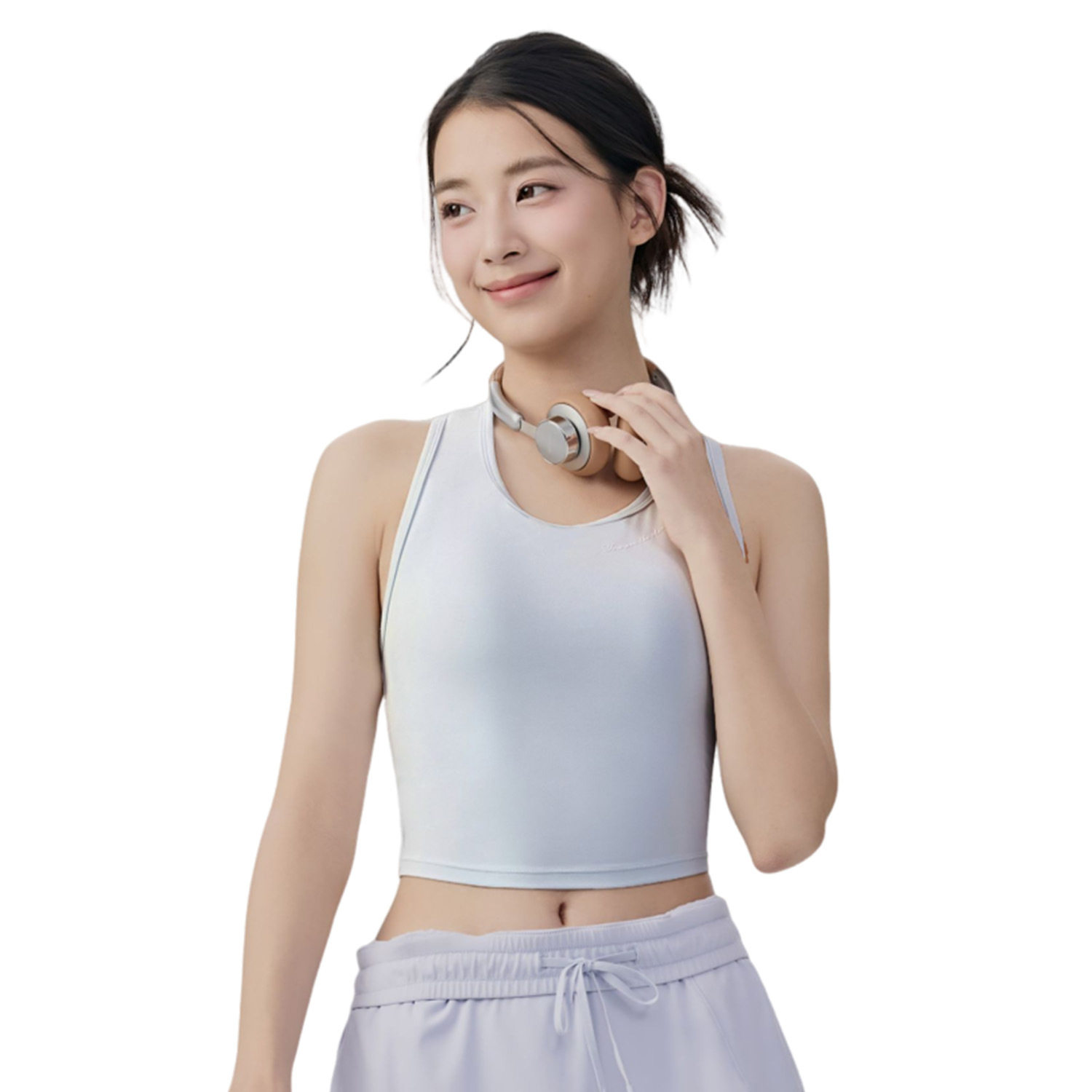 孕妇普拉提瑜伽背心女紫色修身含胸垫吸湿高端速干无束缚运动内衣,淘宝优惠券,粉丝福利购,淘宝优惠卷