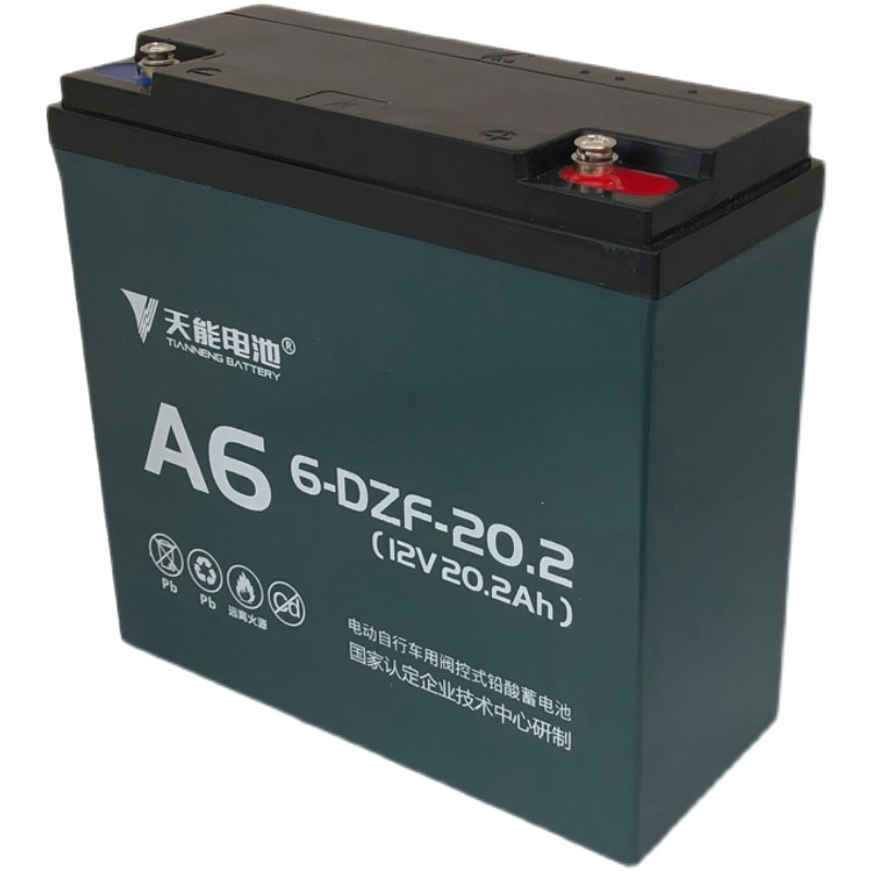 天能12V20.3A电动车三轮车铅酸全新电池12v20ah蓄电池电瓶 - 图3