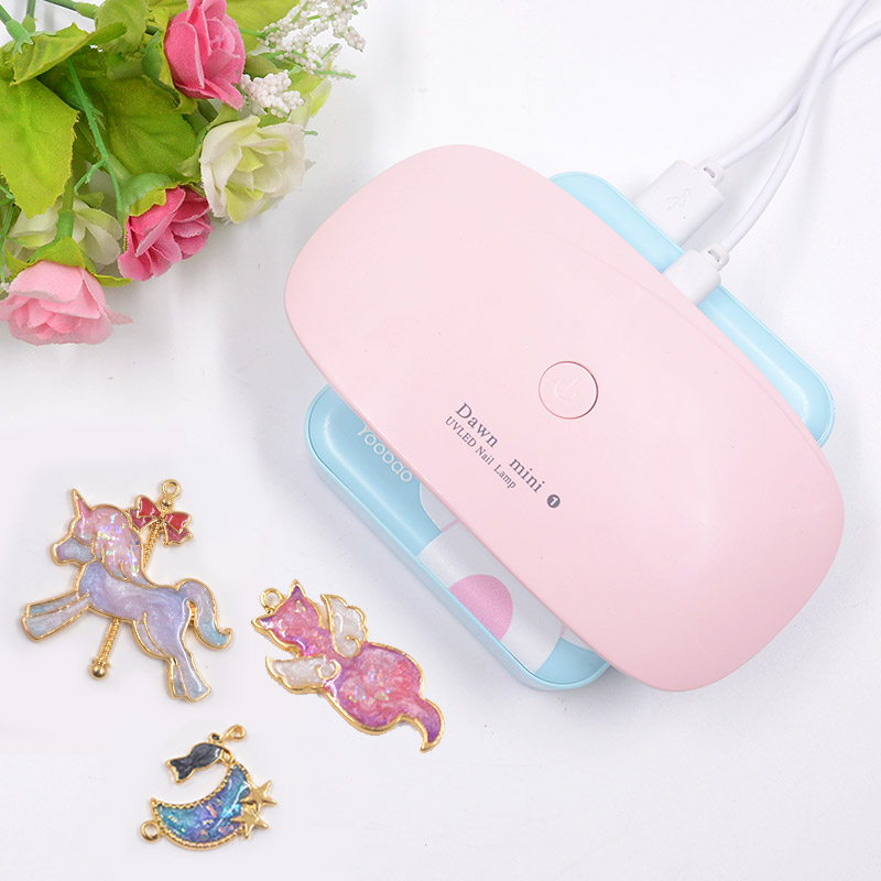 USB插口美甲灯6W光疗机UV滴胶烘干器固化灯mini便携式紫外线工具 - 图0