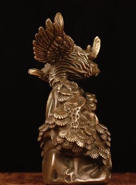 纯铜老鹰摆件大展宏图鹰雄鹰家居客厅办公室装饰品工艺品仿古老鹰