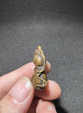 纯铜招财葫芦形挂件汽车钥匙扣挂件复古铜雕装饰品