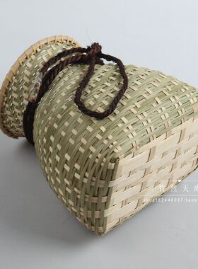 舞蹈道具插花鱼篓茶叶工艺品竹编