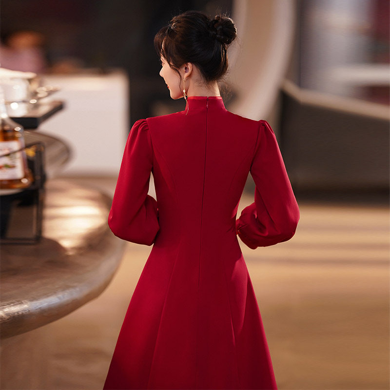 中式新娘2021新款结婚答谢宴敬酒服 雯凤燕服饰礼服/晚装