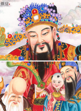 国画中堂画客厅挂画卷轴