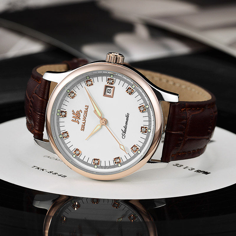 上海牌男全自动时尚潮流男士机械表 上海上时国产腕表