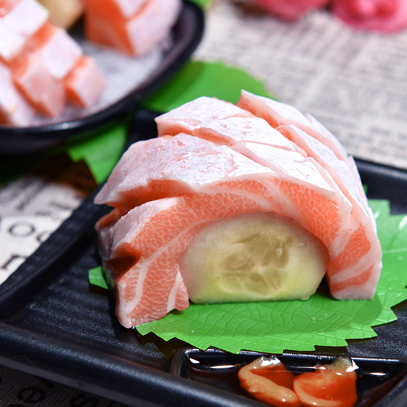 当天现切冰鲜250g新鲜寿司三文鱼腩 怡鲜来三文鱼