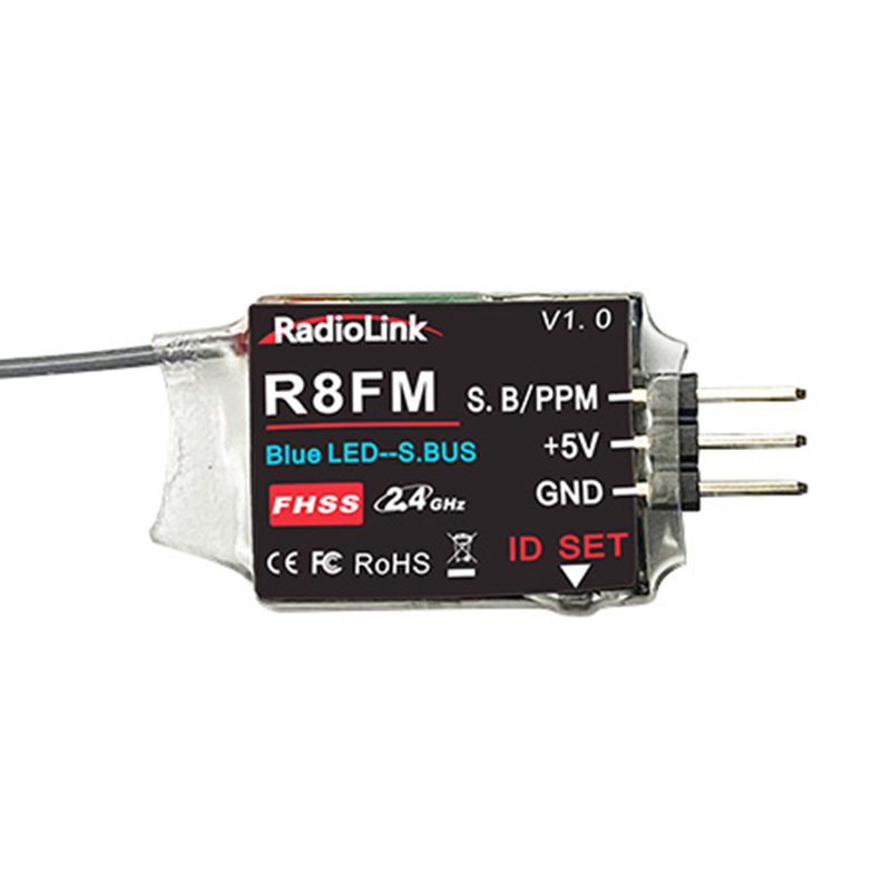 乐迪R8FM迷你接收机8通道竞速飞机SBUS/PPM信号T8S/T8FBRadioLink - 图3