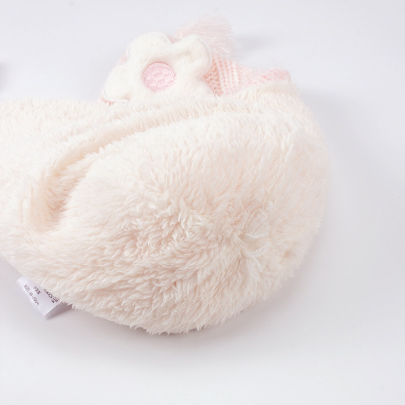 儿童帽子秋冬女宝宝可爱超萌小童毛线护耳帽加厚女童冬天针织加绒,淘宝优惠券,粉丝福利购,淘宝优惠卷