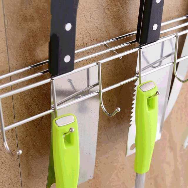 免打孔不锈钢厨房置物架壁挂勺子铲子收纳菜刀座多功能挂钩挂架,淘宝优惠券,粉丝福利购,淘宝优惠卷