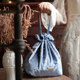 Ins Travel Dust-proof Pocket Drawstring Storage Bag Velvet Lingerie Custom Bag Small Cloth Bag Portable Makeup Bag