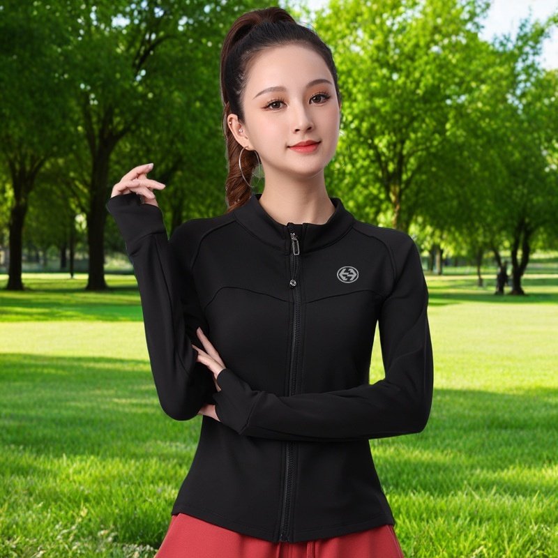 秋冬加绒运动户外跑步速干外套广场舞服装长袖修身上衣团队演出服,淘宝优惠券,粉丝福利购,淘宝优惠卷