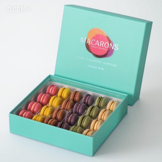 French Macaron Birthday Cake Gift Handmade Dessert