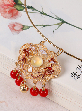 长命如意锁可爱古风配饰项链