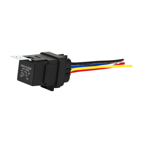 防水一体化汽车继电器12V40A四脚五脚车用继电器含带线插座改装用 - 图3