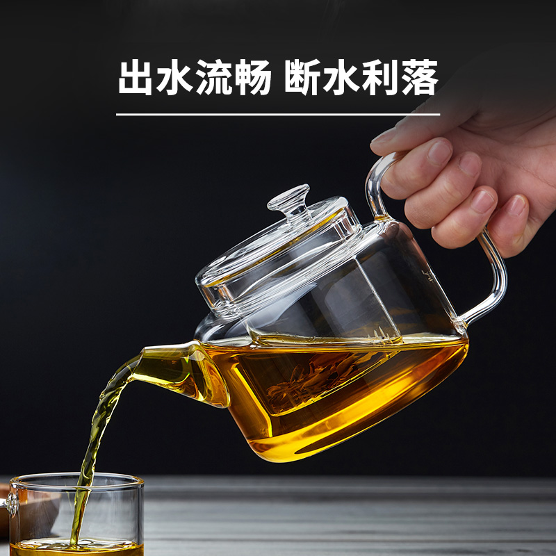 玻璃茶壶耐高温加厚单壶电陶炉烧水壶煮茶家用花茶泡茶壶茶具套装-图3