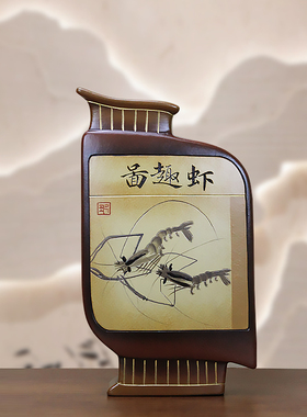 大井新中式陶瓷玄关家居装饰品