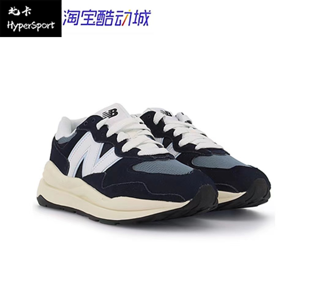 New Balance NB 减震防滑耐磨运动休闲鞋男女同款海军蓝M5740CD - 图3