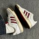 Adidas neo Entrap synthetic leather casual and versatile wear-resistant low-cut sneakers white and red JQ3926