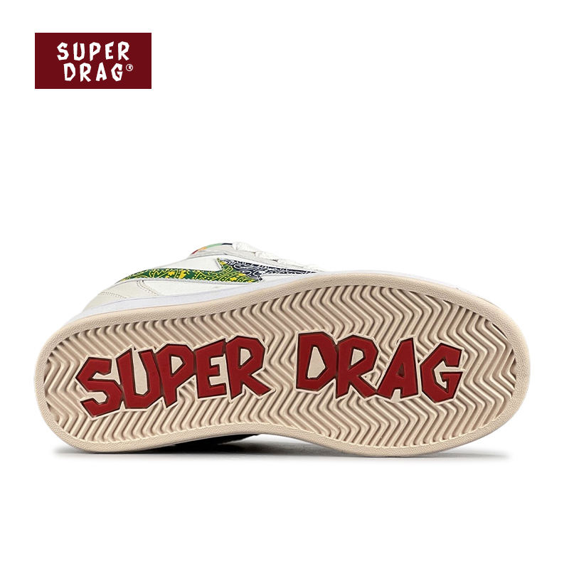 超拽SUPERDRAG 闪电鞋原创腰果花混搭板鞋男女小众复古休闲鞋子潮 - 图3