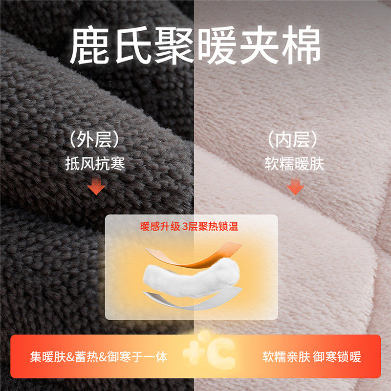 秋鹿先生超软超暖三层加绒加厚夹棉睡衣男士秋冬家居服套装可外穿,淘宝优惠券,粉丝福利购,淘宝优惠卷