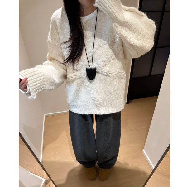 梨型身材弯刀阔腿裤女秋冬新款大码胖mm宽松显瘦慵懒风休闲加绒裤,淘宝优惠券,粉丝福利购,淘宝优惠卷