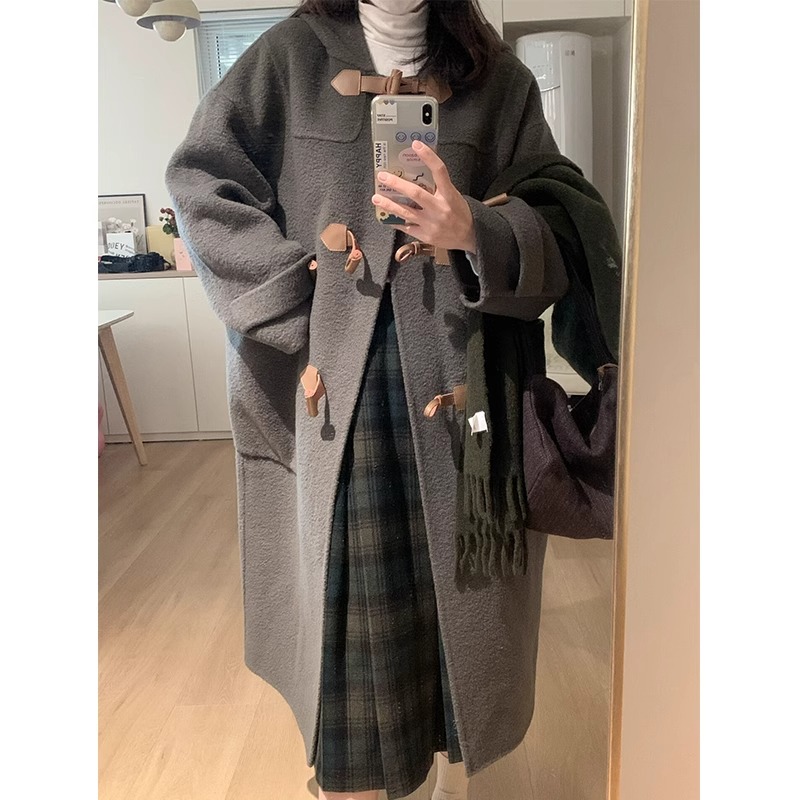 复古毛呢格子裙春秋新款胖妹妹mm梨形身材高腰显瘦遮胯百褶半身裙,淘宝优惠券,粉丝福利购,淘宝优惠卷