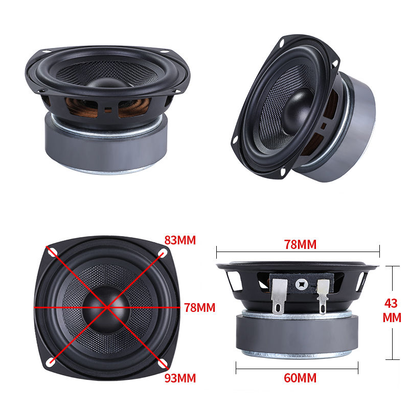 包邮3寸3.5寸中音喇叭家用音响音箱中音喇叭扬声器车载中音喇叭-图2
