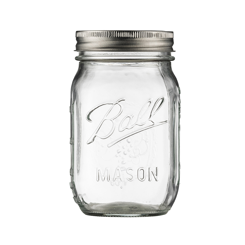 Mason Jar 梅森罐玻璃透明隔夜燕麦早餐杯密封罐奶昔果酱瓶饮料杯 - 图2