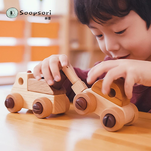 Soopsori, съемный конструктор, игрушечная машина, комплект, винт, Южная Корея, инженерная машина, DIY, 3 лет, подарок на день рождения
