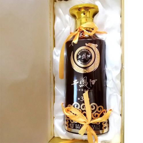 2018年西凤酒凤香经典55度秘30陈年凤香型西凤高度白酒送礼盒装 - 图1