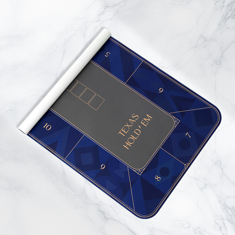 新款推荐高级高颜值皮质皮革德州扑克桌垫 防油防水德扑专用桌布 - 图3