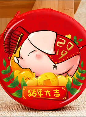 2020年鼠年新年春节礼品挂件中国结用品春联礼盒定制小零钱包礼物