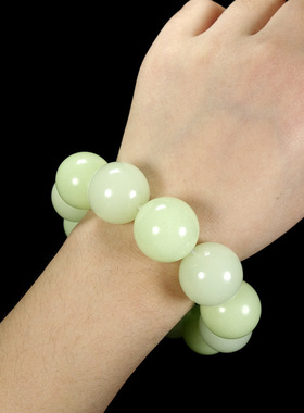 萤石手串男女款发光夜明珠手链