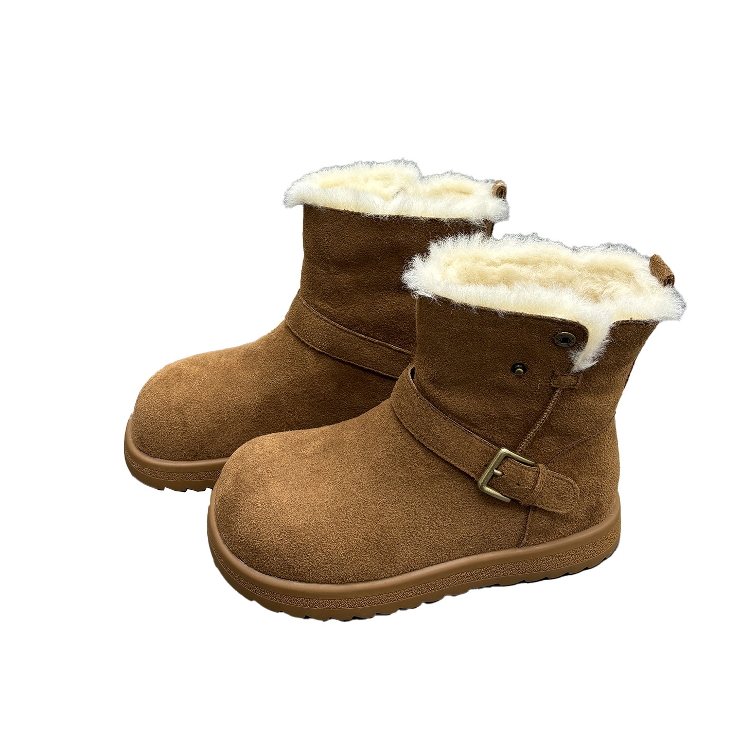 羊猄绒羊毛雪地靴女2025冬季新款圆头厚底套筒加厚保暖舒适棉靴潮,淘宝优惠券,粉丝福利购,淘宝优惠卷
