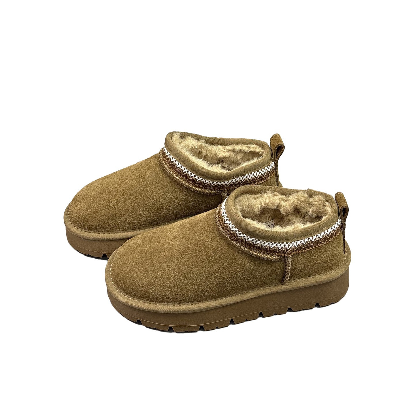 真皮羊毛加厚雪地靴女2025冬季新款圆头厚底防滑磨砂牛皮休闲棉靴,淘宝优惠券,粉丝福利购,淘宝优惠卷