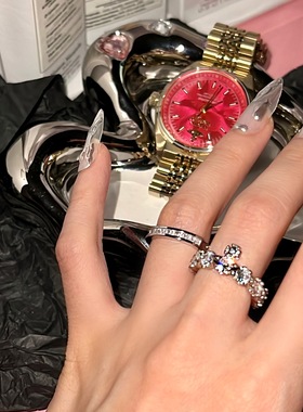 级感轻奢开口可调节小众戒子