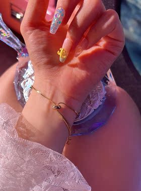 手链高级感少女气质夏日蓝色