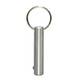 Single bead quick-release pin line latch ball head lock pin