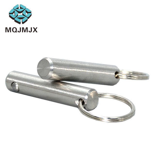 Single bead quick-release pin line latch ball head lock pin