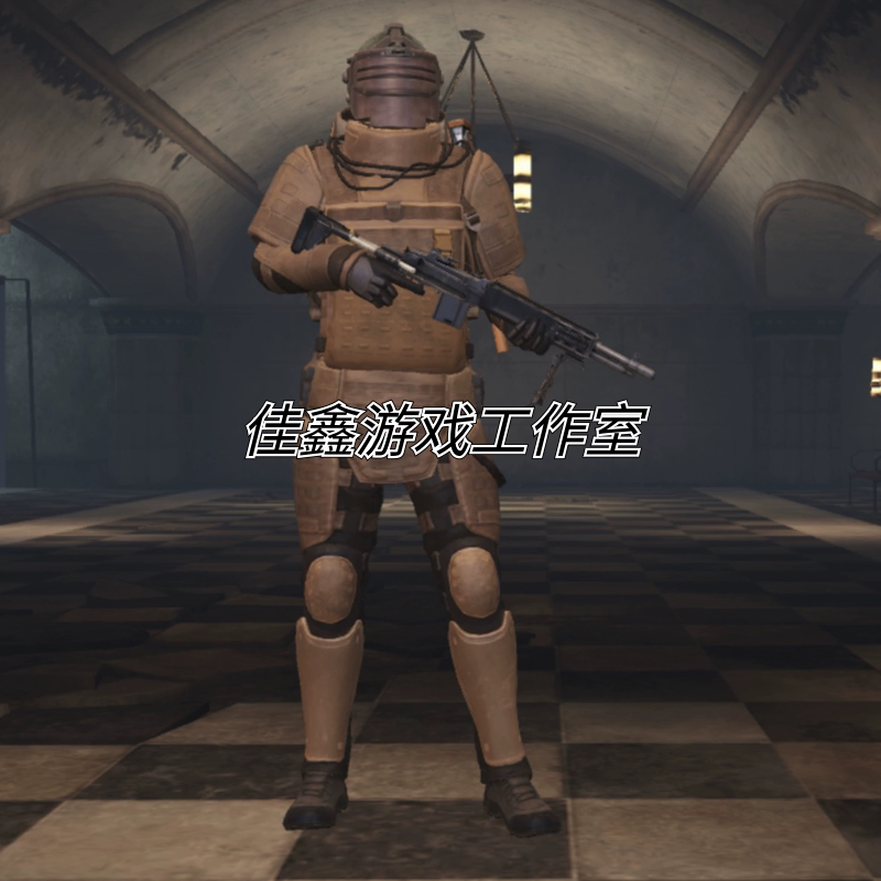 pubg国际服钢铁阵线独眼蛇六级套PUBG国际服地铁逃生头甲包辐射板精致妹控