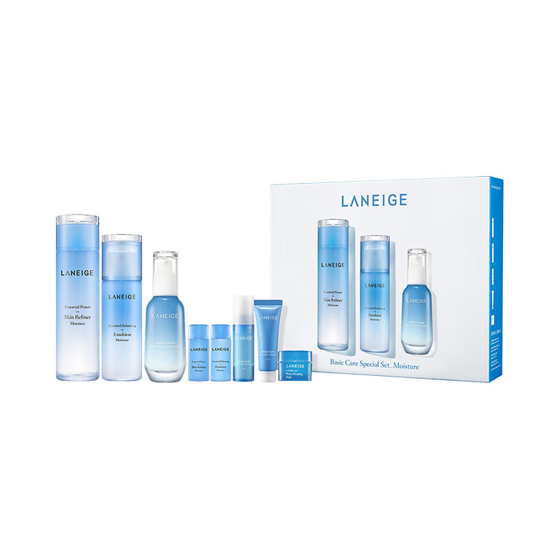 laneige /兰芝水乳精华补水清爽型 九份市集海外面部护理套装