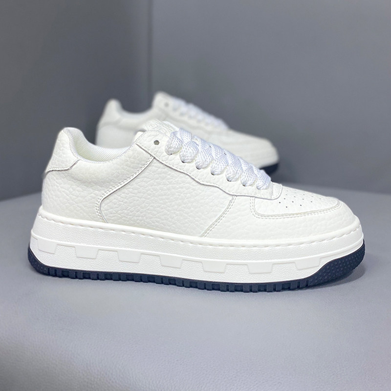 板鞋2025秋冬季新款纯色皮面厚底增高透气爆款超火小白鞋休闲男鞋,淘宝优惠券,粉丝福利购,淘宝优惠卷