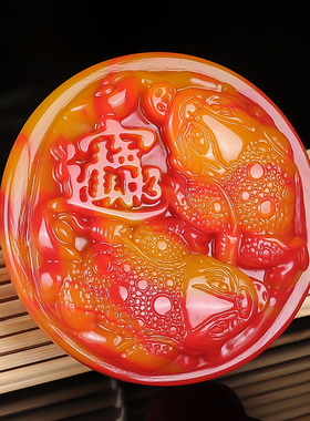 新疆和田玉招财金蟾皮带扣